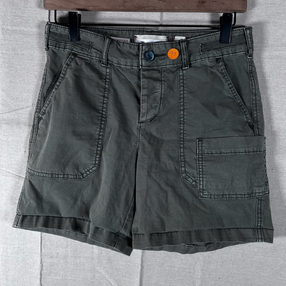Hei Hei Anthropologie The Wanderer Shorts Green Cargo Utility Size 26